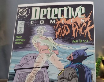 Batman Comic Buch DC Detektiv Comics #606, Batman & Robin The Mud Pack, Teil 3 von 4 Killer Clay, Vintage Werbung, Comics und Graphic Novels