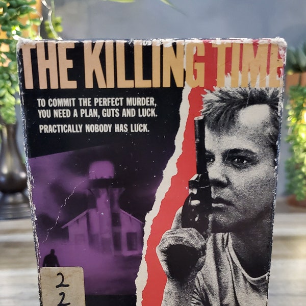 The Killing Time VHS, stars Kiefer Sutherland Beau Bridges and Michael Madsen, To Commit the Perfect Murder, A Plan Guts and Luck