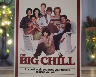 The Big Chill VHS, Tom Berenger, Glenn Close, Jeff Goldblum, William Hurt, Kevin Kline, Mary Kay Place, Meg Tilly, and JoBeth Williams