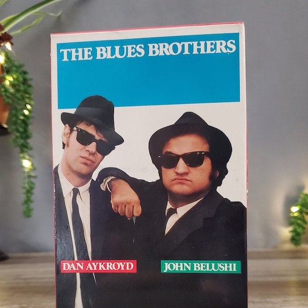 The Blues Brothers VHS, A Musical Comedy starring John Belushi & Dan Aykroyd, the Blues Brothers, On a Mission from God!