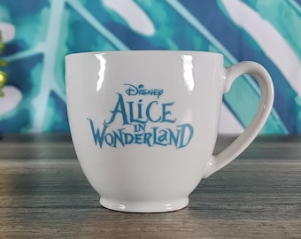 Disney's Alice im Wunderland Teetasse, Alice im Wunderland Weiße Keramiktasse, Alice im Wunderland Sammler Teetasse