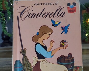 Cinderella, Disney's Wonderful World of Reading, Walt Disney Productions, Book Club Edition Media Children's Books