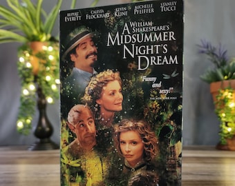 A Midsummer Night's Dream VHS, stars Rupert Everett, Calista Flockhart, Kevin Kline, Michelle Pfeifer and Stanley Tucci, Funny and Sexy