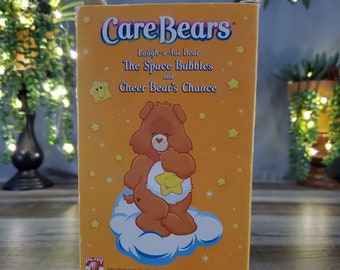 Care Bears VHS, Care Bears Laugh-a-lot Bear, The Space Bubbles, Cheer Bear's Chances, Two Episodes Cartoon Videos