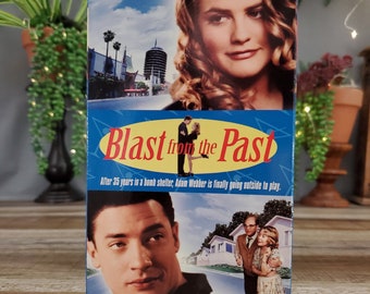 Blast from the Past VHS, stars Brendan Fraser Alicia Silverstone Christopher Walken and Sissy Spacek, Engaging Romantic Comedy