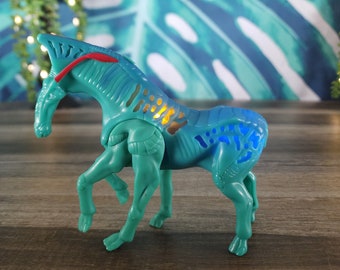 Blue Avatar Horse Toy, Light-Up Avatar Direhorse Pandora Pa'li Toy Figurine, McDonald's Happy Meal Fast Food Toy, Avatar Movie Merch