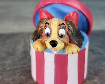 Lady and the Tramp, Lenox Disney Magic Thimble Collection, Lady is the Present