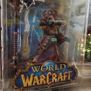 World of Warcraft Action Figure, Undead Warlock Action Figure, Like New in Original Packaging, Ultra Scale Action Figure, Vintage SOTA Toys