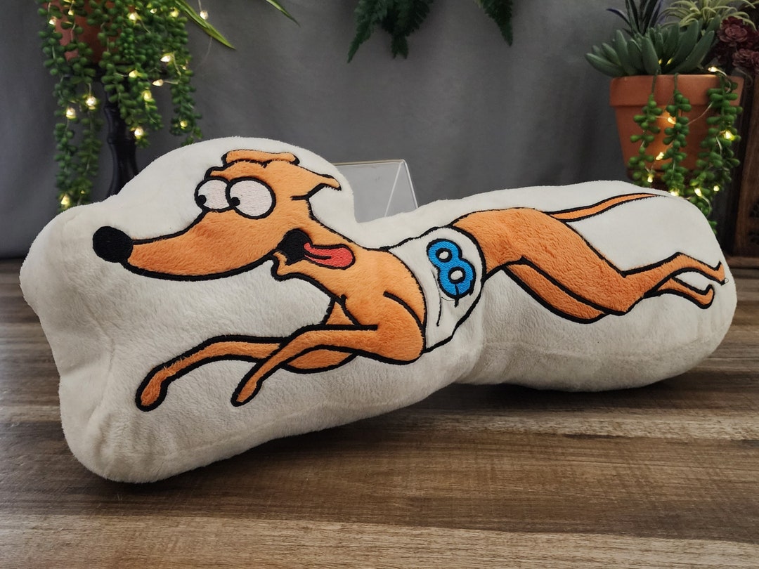 Simpsons Dog Racing Pillow Santa's Little Helper 8 Plush Etsy