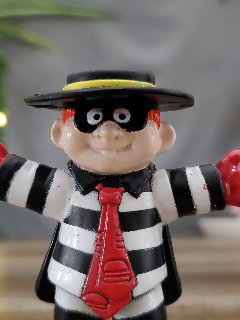 PVC Character Party Supply McDonald/'s Happy Meal Toy Fast Food Toy Hamburglar Toy Figure Cake Topper