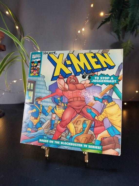 Marvel Comics X Men To Stop A Juggernaut Comic Book From The Blockbuster Tv Series Tweens Version Media Comic Books
