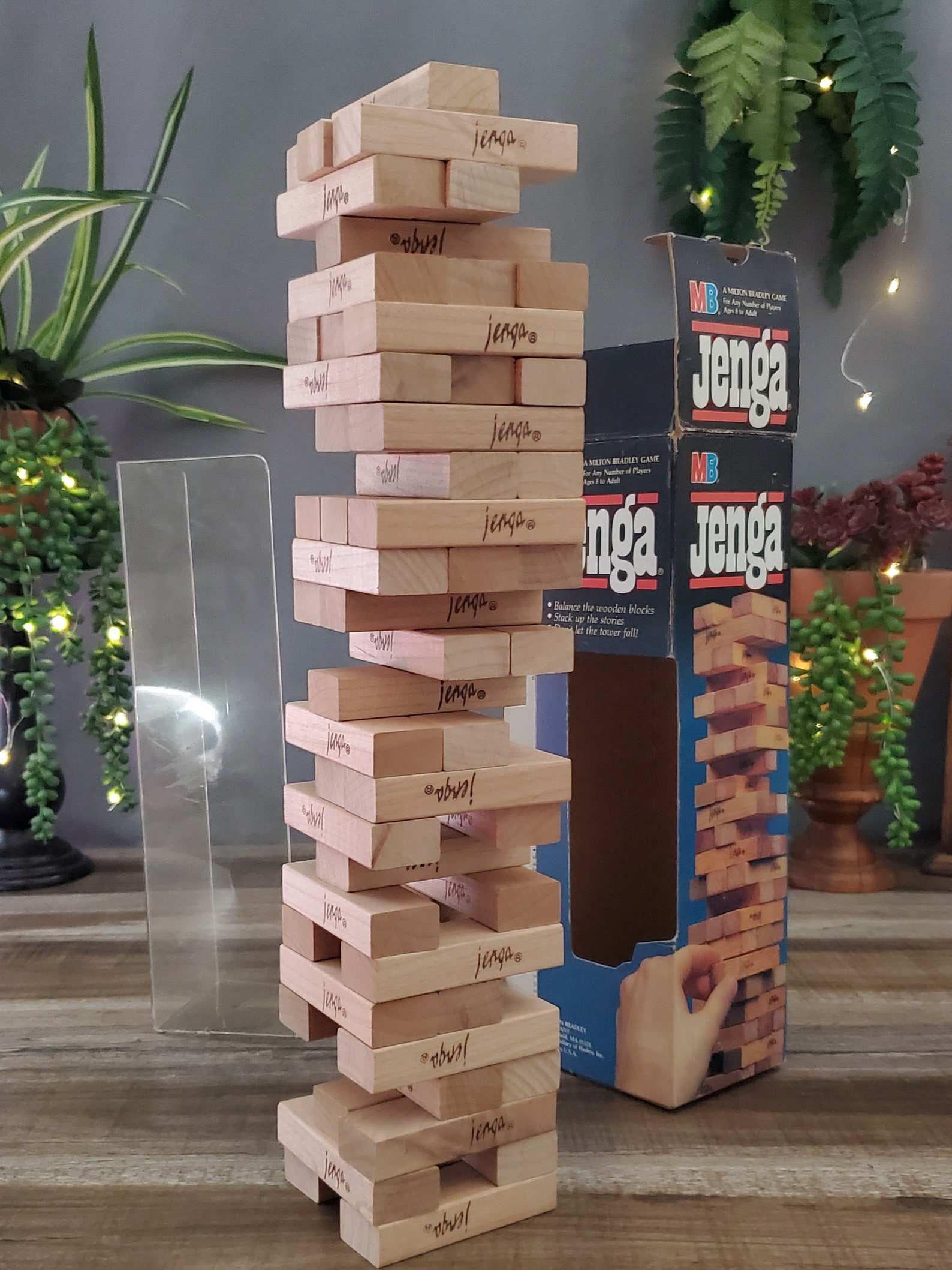 Original Jenga Game THE Stacking Wood Block Game by Milton Etsy