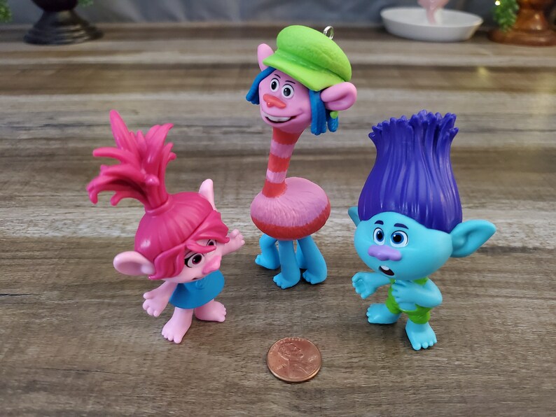 Cake Toppers Custom Poppy Cooper and Branch Keyrings Bookbag Charms Key Snaps /& Holiday Tree Decor Trolls Key Fobs Keychains