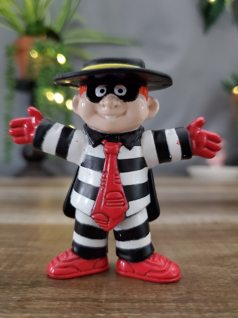 PVC Character Party Supply McDonald/'s Happy Meal Toy Fast Food Toy Hamburglar Toy Figure Cake Topper