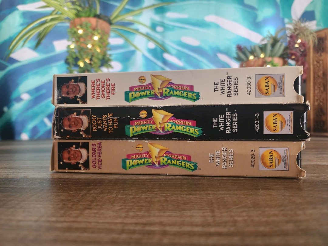 Mighty Morphin Power Rangers VHS, White Rangers Series, Rocky Just ...