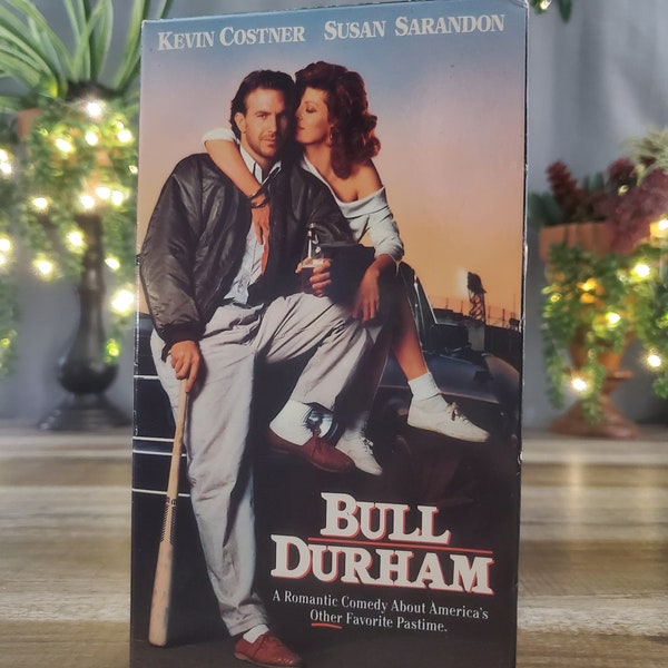 Bull Durham VHS, stars Kevin Costner and Susan Sarandon, A Romantic Comedy About America's Other Favorite Pastime, Tim Robbins