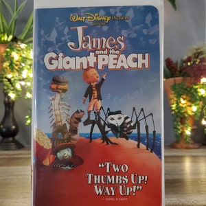 James and the Giant Peach VHS, Walt Disney Presents, A Most Magical Film, An Instant Disney Classic! James is a Stunner!
