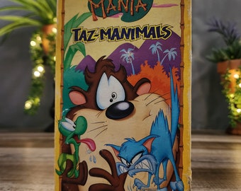 TAZ Mania Taz-Manimals VHS, These Pets Will Keep TAZ on His Toes! Everybody Loves Furry Critters, 3 Animated Canine Capers