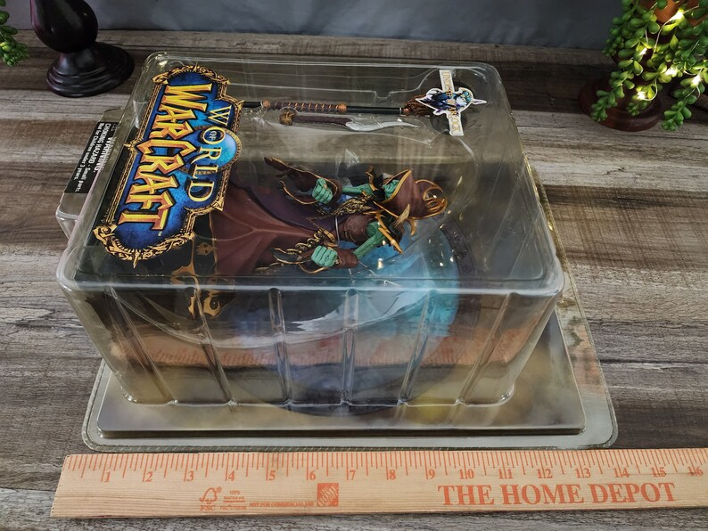 World of Warcraft Action Figure, Undead Warlock Action Figure, Like New in Original Packaging, Ultra Scale Action Figure, Vintage SOTA Toys