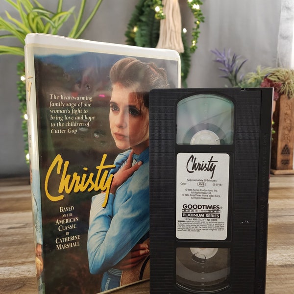 Christy VHS, based on the American Classic by Catherine Marshall, Heartwarming Family Saga, The Fight to Bring Love and Hope to Cutter Gap