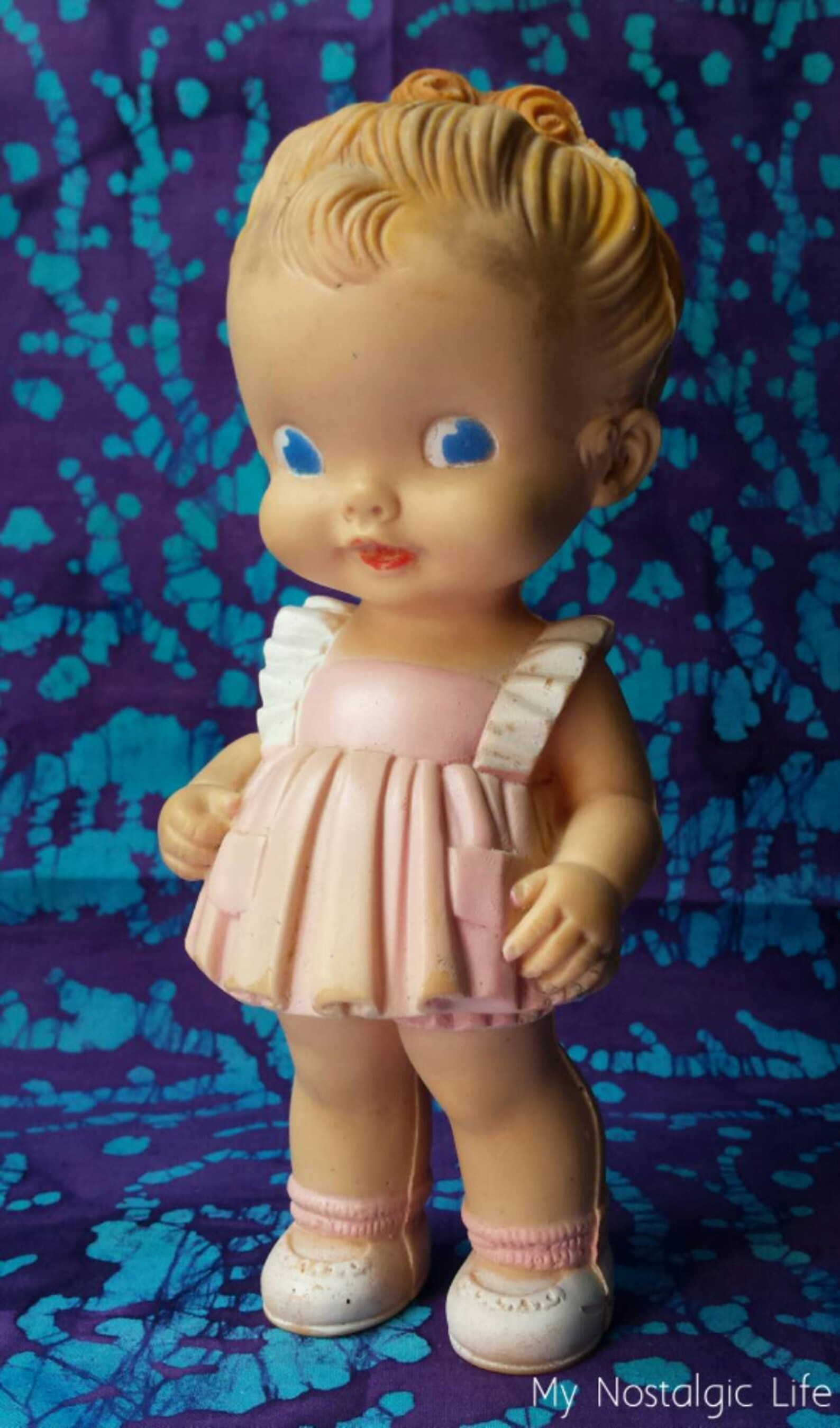 Antique Rubber Squeeze Doll The Sun Rubber Co. 1950's Etsy