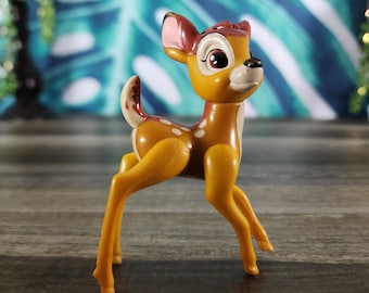 Disney's Bambi Figure, McDonald's Happy Meal Toy, Fast Food Toy, Disney Masterpiece Collection Bambi, Bambi Cake Topper,