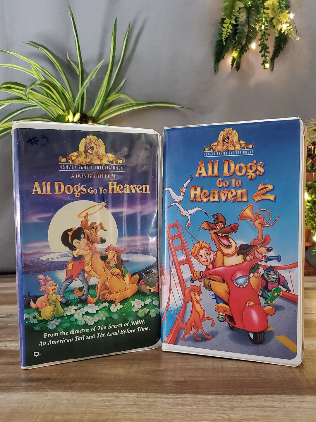 All Dogs Go to Heaven & All Dogs Go to Heaven 2 VHS Etsy