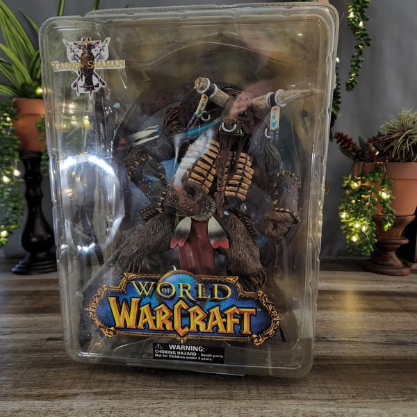 World of Warcraft Action Figure, Tauren Shaman Action Figure, Like New in Original Packaging, Ultra Scale Action Figure, SOTA Toys