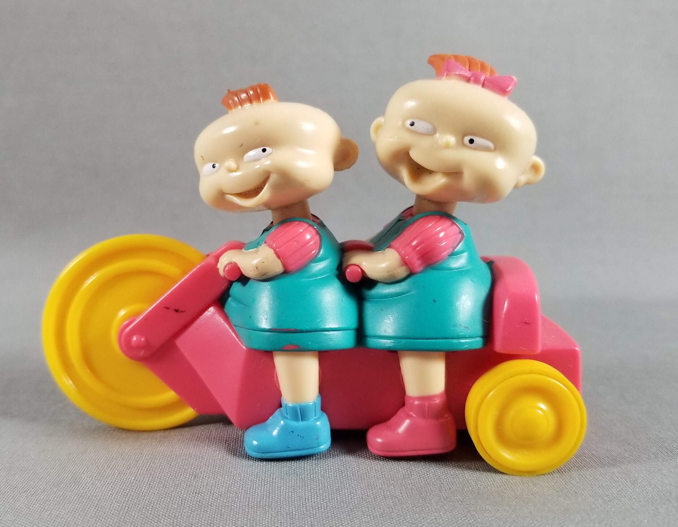 Rugrats Toys Phil and Lil Tandem Tricycle Burger King Pull Etsy