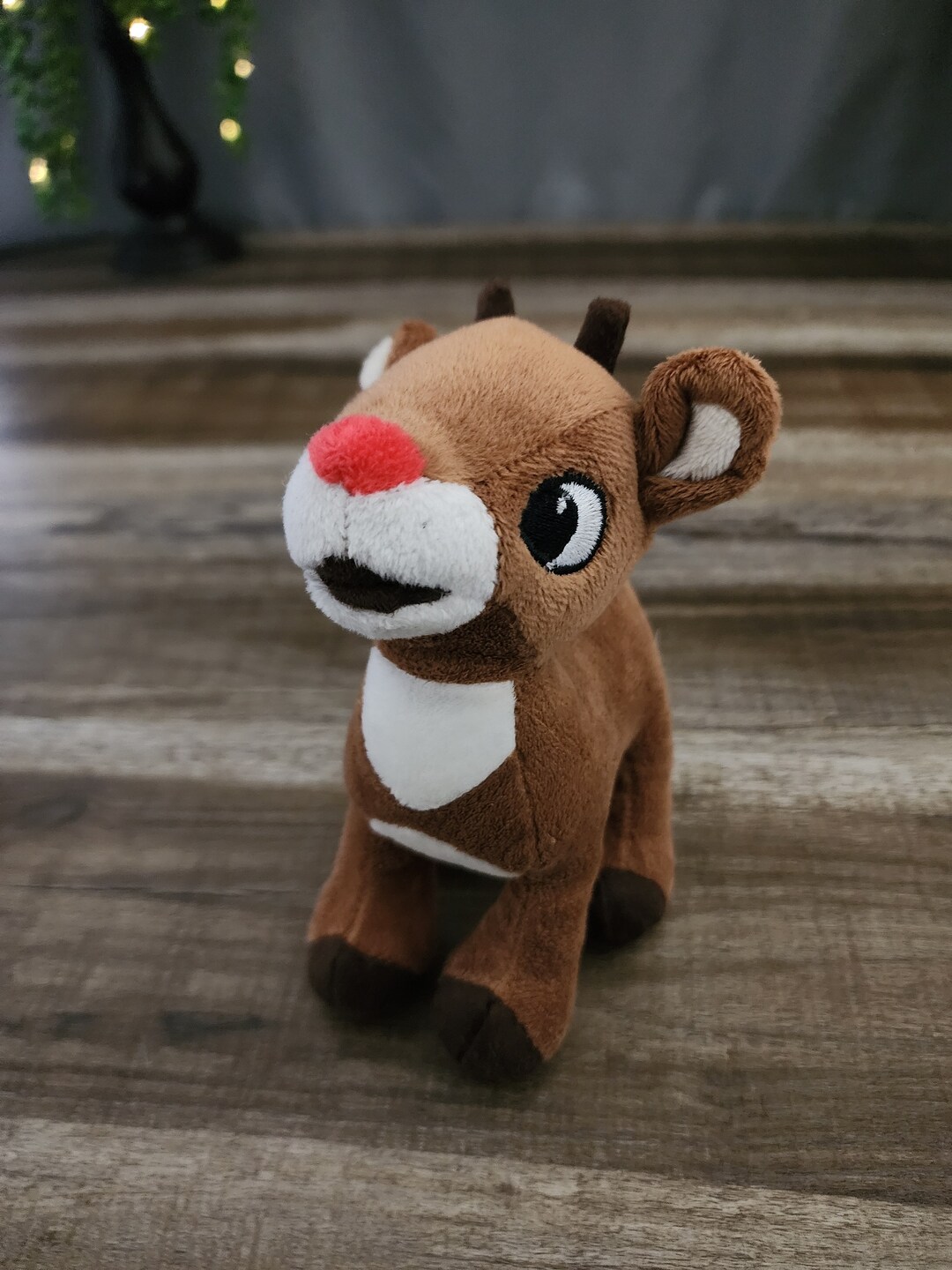 Rudolph Plush Toy Rudolph the Rednose Reindeer Stuffed Deer Etsy
