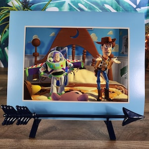 Toy Story Lithograph, 1996 Exclusive Commemorative Lithograph w/Seal, The Disney Store 11 x 14 Buzz Lightyear and Woody Lithograph