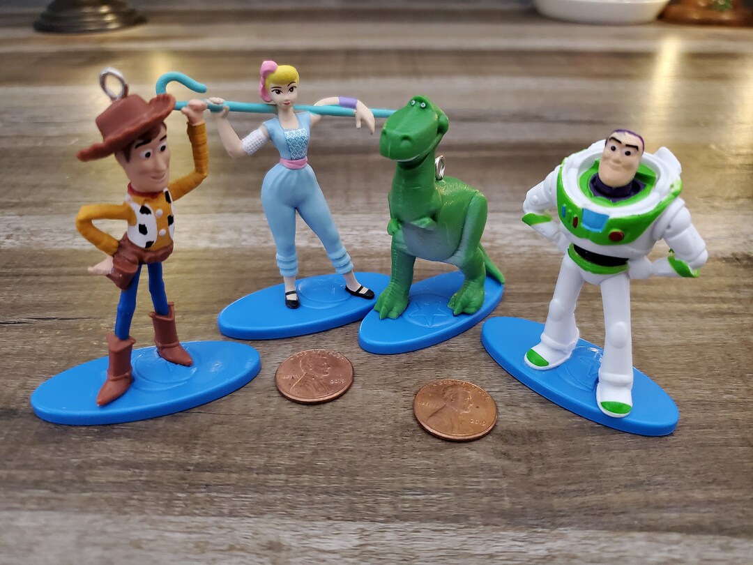 Toy Story Ornaments, Set of 4 Custom Christmas Ornaments, Buzz