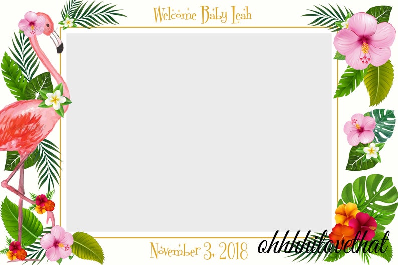 Digital File Only Frame Board Not Included Let/'s Flamingle Flamingo Tropical Bridal Bachelorette Shower Birthday Party Photo Prop Poster