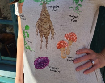 Herbology Tee | Wizard Plants | Herbology | Plant Lover | Botanical Herbology | Plant | Magical Plants | Wizard | Witch | Luna | Mimbulus