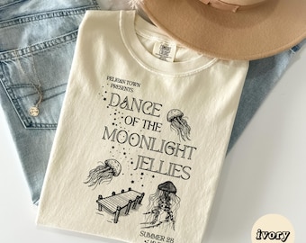 Dance of The Moonlight Jellies Star dew Tshirt | Pelican Town Tee | Video Gaming Merch | Gift for Gamer Girls | Cozy Gamer Unisex Top