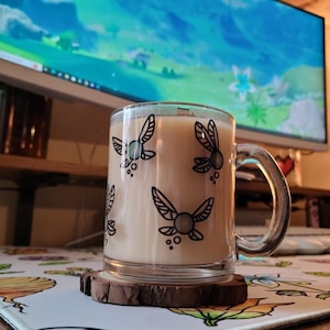 Taza Navi Fairy de cristal / Regalos de hadas / Regalos para gamers / Gamer acogedor / Gaming acogedor / Merchandising de Zelda / Taza Navi / Taza de hadas / Taza de Zelda