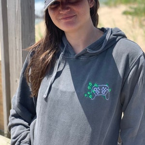 Cozy Gaming Embroidered Unisex Hoodie | Gamer Gifts | Controller| Videogame | Luxury Gamer | Cozy Gamer | Gamer Girl Gifts | Aesthetic Gamer