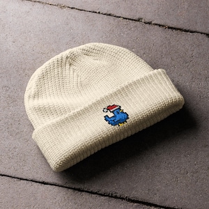Stardew Valley Inspired Blue Chicken Christmas Fisherman Beanie