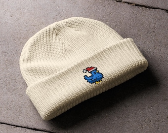 Berretto da pescatore natalizio Blue Chicken ispirato a Stardew Valley