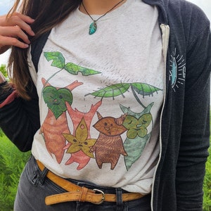 Korok Huddle Tee | Zelda Inspired Tee | Zelda Inspired Korok Tee | Gamer Gifts | BOTW | Breath of the Wild Tee | Gamer Gifts | Cozy Gaming
