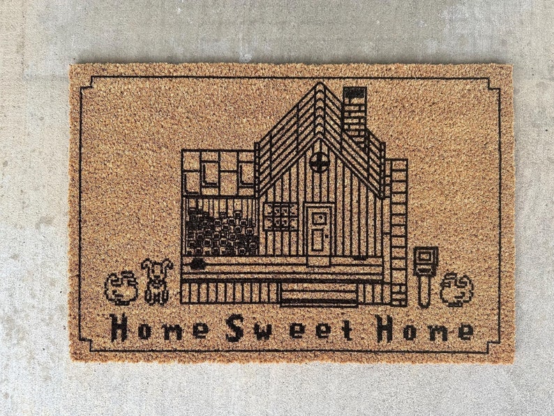 Stardew Valley Inspired Home Sweet Home Door Mat | Stardew Home Decor | Stardew Game Merch | Pelican Town Stardew Rug image 5
