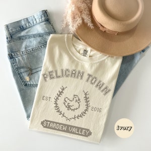 Pelican Town Pixel Tee | Stardew Valley Inspired Gift | College Stardew Valley | Stardew | Pelican Town Shirt | Cozy Gaming | Gamer