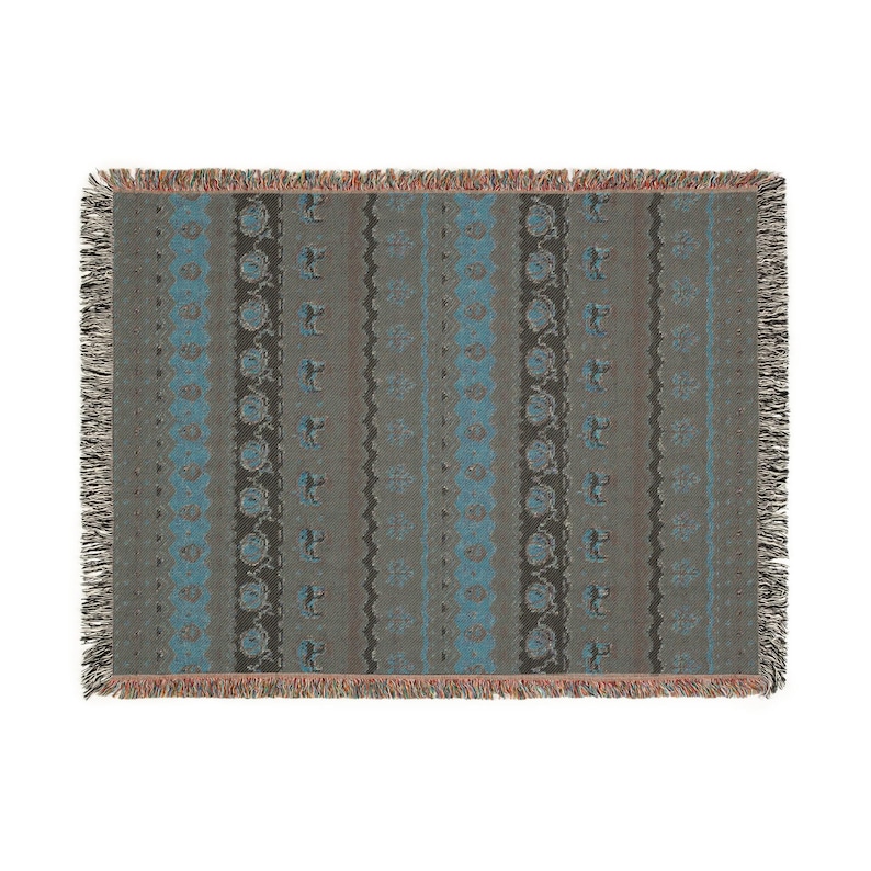 Stardew Fall Pixel Chickens Woven Throw Blanket | Pixel Pumpkins Home Decor | Autumn Fall Decoration | Tapestry Style | Housewarming Gift image 19