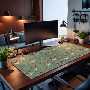 Hidden In Leevees Desk Mat | Cozy Gaming Mouse Pad | Nerdy Home Decor | Gamer Girl Gift | Anime Gaming Setup | Poke Mon TCG Play Mat