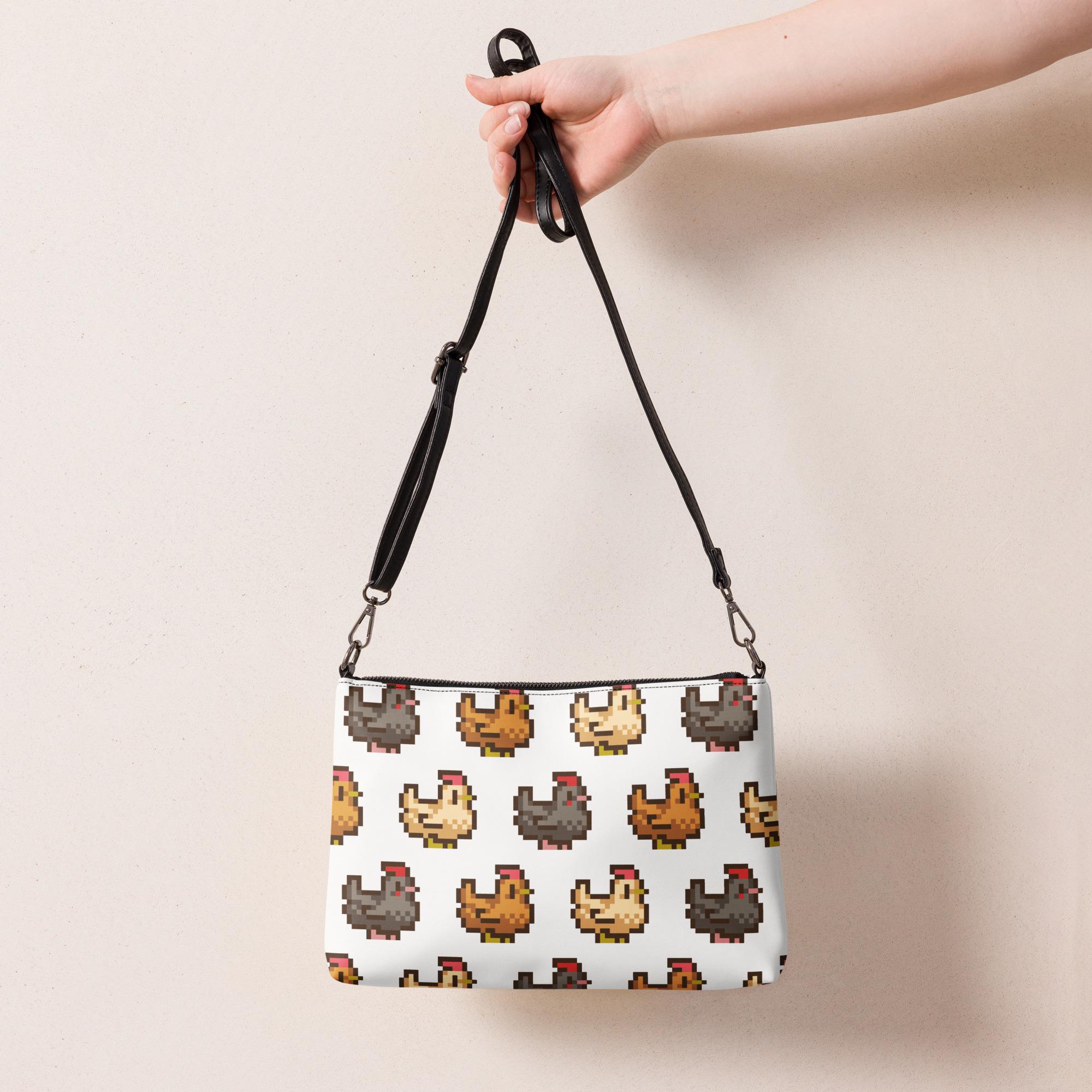 Stardew Valley Kosmetiktasche – Pixel Hühner Design, Kulturbeutel Für Gamer & Fans