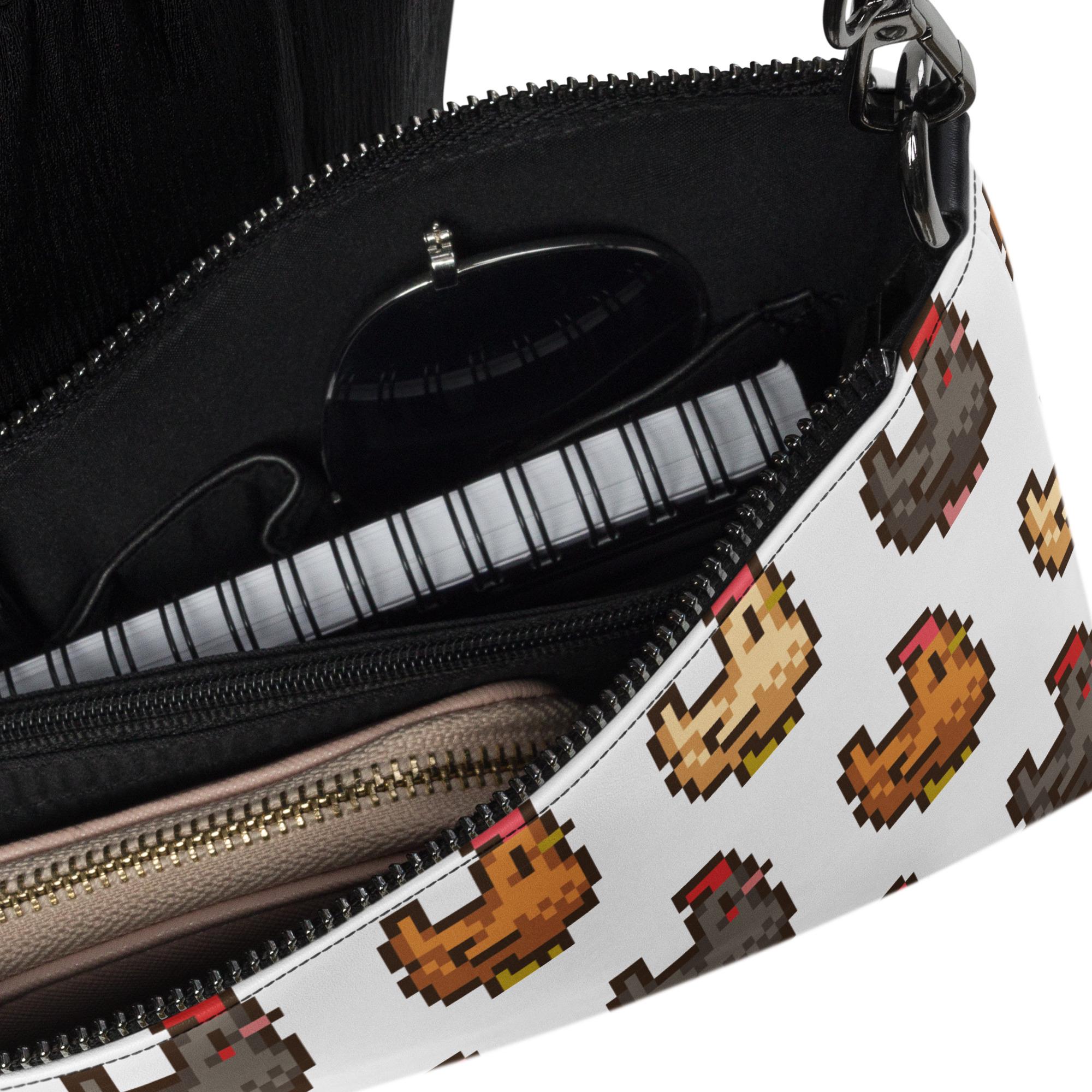 KUIYAI Kosmetiktasche Im Stardew Valley Stil – Pixel-Hühner-Design, Kulturbeutel Für Gamer & Fans