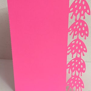 Fleurs d’Espoir Carte Vierge , Rose , Rouge , Jardin , Famille , Ami , Vœux , Papier découpé , Cadeau