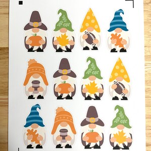Stickers nain d'automne , Feuilles , Football , Citrouille , Latté , Automne , Pèlerin , Fabrication de cartes , Récompense , Scrapbooking