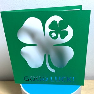 Carte porte-bonheur, Saint-Patrick, trèfle, charme, irlandais, porte-bonheur, vacances, fête, ami, famille