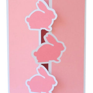 Trio de lapins , Vierge à l'intérieur , Rose , Bleu , Lapin , Pâques , Vacances , Enfants , Adultes